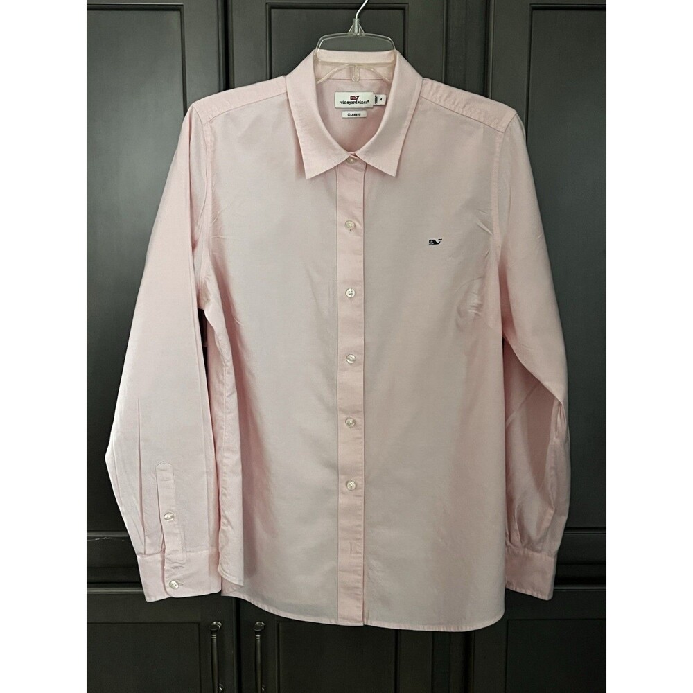 Vineyard Vines Women’s 14 Pink Cotton Long Sleeve Classic Oxford Shirt
